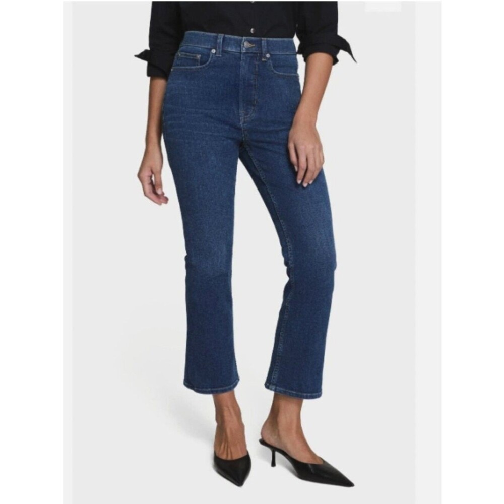 NEW Spanx Lycra FitSense Kick Flare Jeans Hayward Wash Women's Size 18 / 21379R